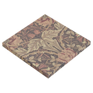William Morris Honeysuckle Antique Floral Pattern Gallery Wrap