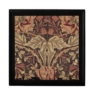 William Morris Honeysuckle Antique Floral Pattern Gift Box