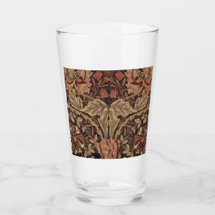 William Morris Honeysuckle Antique Floral Pattern Glass