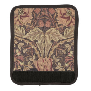 William Morris Honeysuckle Antique Floral Pattern Luggage Handle Wrap