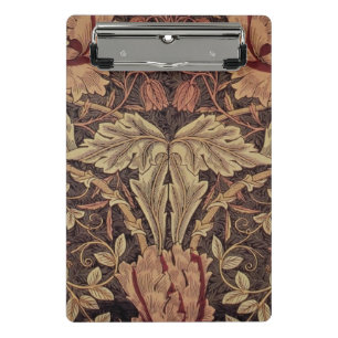 William Morris Honeysuckle Antique Floral Pattern Mini Clipboard
