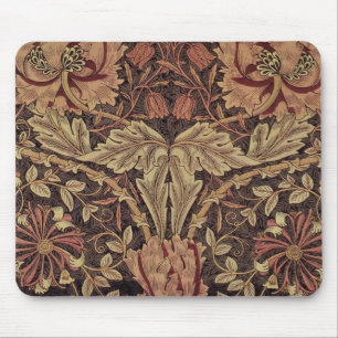 William Morris Honeysuckle Antique Floral Pattern Mouse Pad