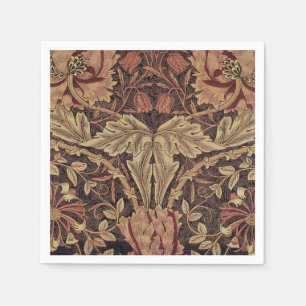 William Morris Honeysuckle Antique Floral Pattern Napkins