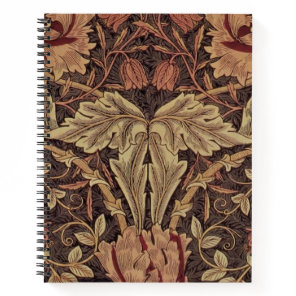 William Morris Honeysuckle Antique Floral Pattern Notebook