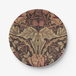 William Morris Honeysuckle Antique Floral Pattern Paper Plates