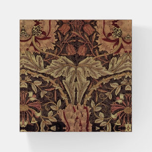 William Morris Honeysuckle Antique Floral Pattern Paperweight
