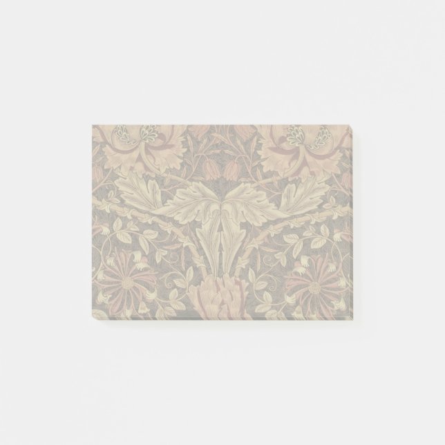William Morris Honeysuckle Antique Floral Pattern Post-it Notes (Front)