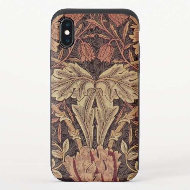 William Morris Honeysuckle Antique Floral Pattern Uncommon iPhone Case (Back)