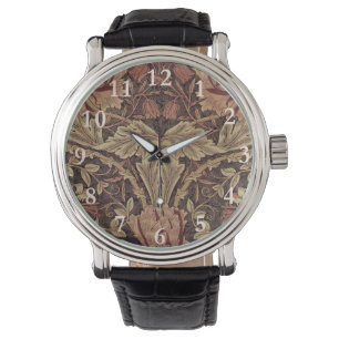 William Morris Honeysuckle Antique Floral Pattern Watch