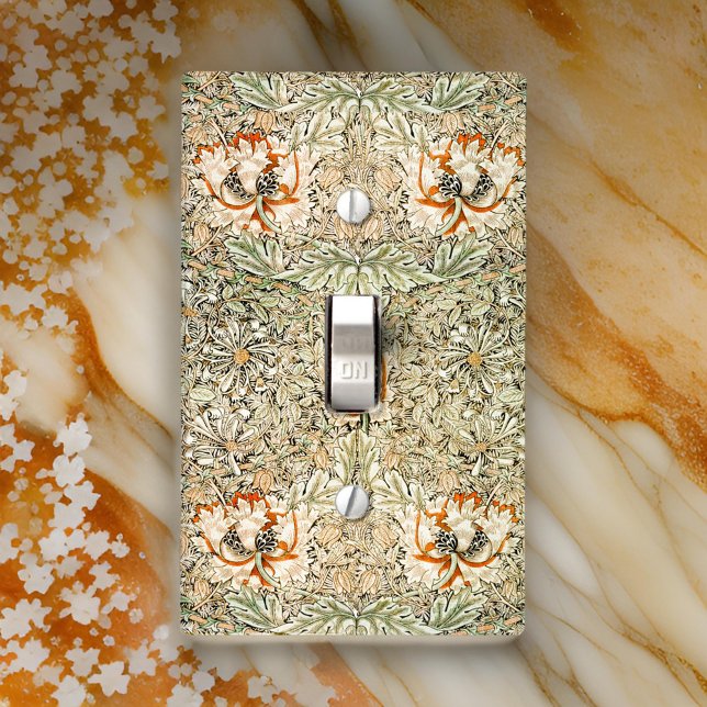 William * Morris Honeysuckle Botanical  Floral | Light Switch Cover (Creator Uploaded)