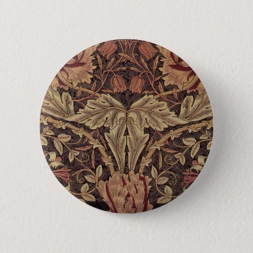 William Morris Honeysuckle Classic English Art Button