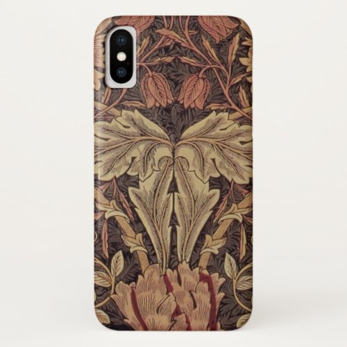 William Morris Honeysuckle Classic English Art iPhone X Case