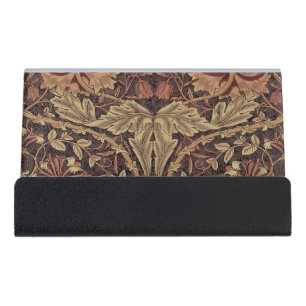 William Morris Honeysuckle Classic English Art Desk Business Card Holder