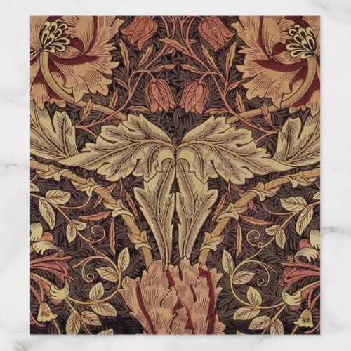 William Morris Honeysuckle Classic English Art Envelope Liner