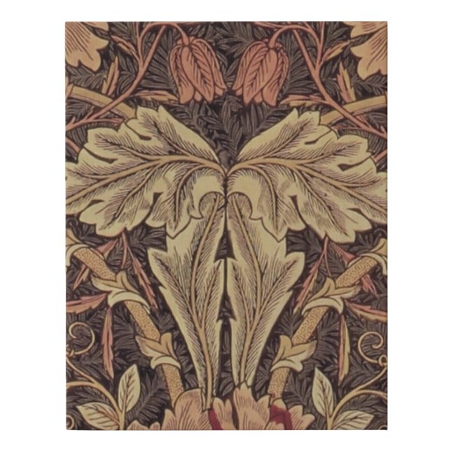 William Morris Honeysuckle Classic English Art Faux Canvas Print (Front)