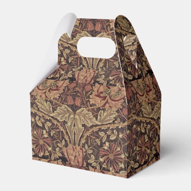William Morris Honeysuckle Classic English Art Favor Boxes (Front Side)