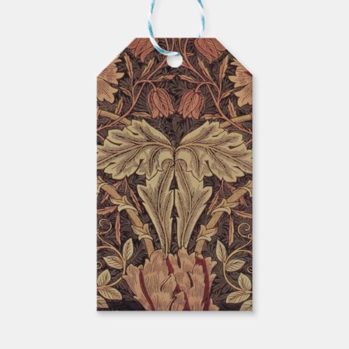 William Morris Honeysuckle Classic English Art Gift Tags