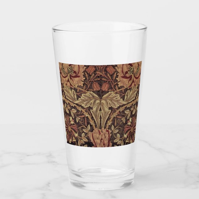 William Morris Honeysuckle Classic English Art Glass (Front)