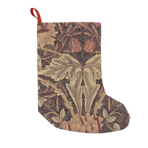 William Morris Honeysuckle Classic English Art Small Christmas Stocking