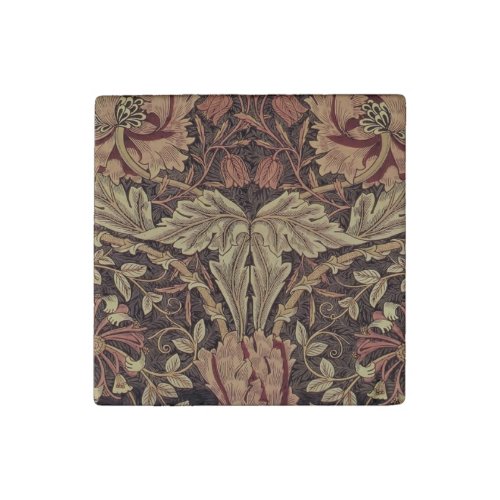 William Morris Honeysuckle Classic English Art Stone Magnet