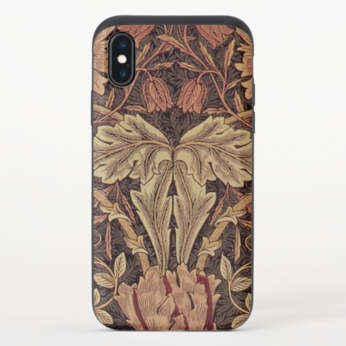 William Morris Honeysuckle Classic English Art iPhone X Slider Case