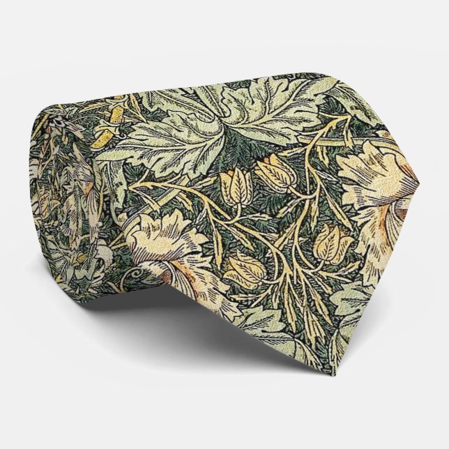  William Morris Honeysuckle Design Neck Tie (Rolled)