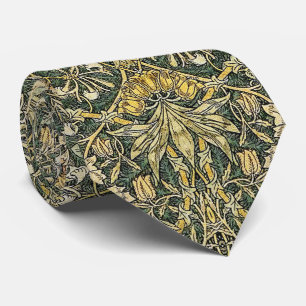 William Morris Honeysuckle Design Neck Tie