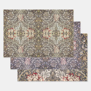 William Morris Honeysuckle Design Wrapping Paper Sheets