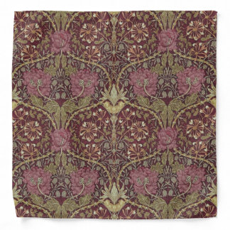 William Morris, Honeysuckle, floral. pattern, art Bandana