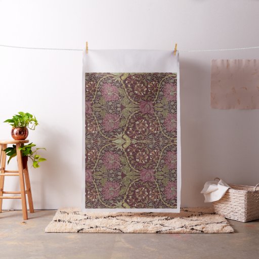 William Morris, Honeysuckle, floral. pattern, art Fabric