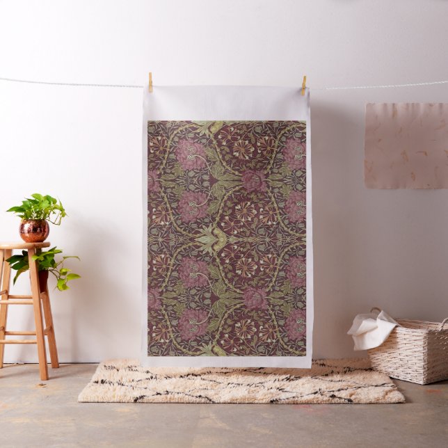 William Morris, Honeysuckle, floral. pattern, art Fabric (In Situ)