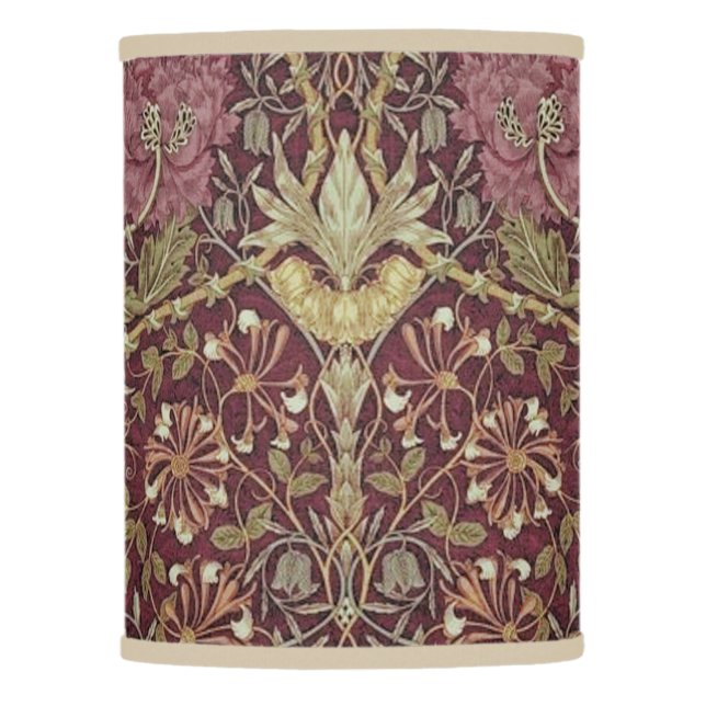 William Morris, Honeysuckle, floral. pattern, art Lamp Shade (Front)