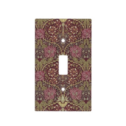 William Morris Honeysuckle floral pattern art Light Switch Cover
