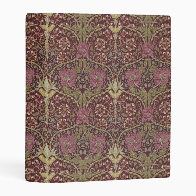 William Morris, Honeysuckle, floral. pattern, art Mini Binder (Front/Spine)