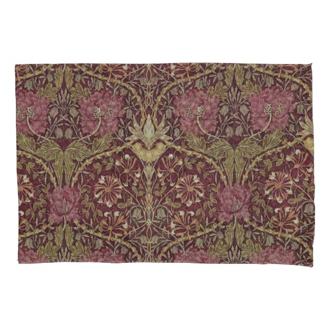 William Morris, Honeysuckle, floral. pattern, art Pillow Case (Front)