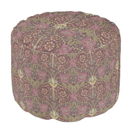 William Morris, Honeysuckle, floral. pattern, art Pouf