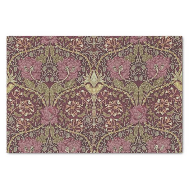 William Morris, Art nouveau pattern, beautiful art Fabric | Zazzle