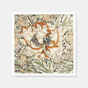 William Morris Honeysuckle Floral Wallpaper Napkins