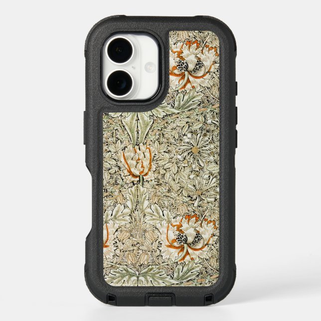 William Morris Honeysuckle Floral Wallpaper Otterbox iPhone Case (Back)