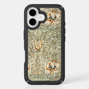 William Morris Honeysuckle Floral Wallpaper iPhone 16 Case