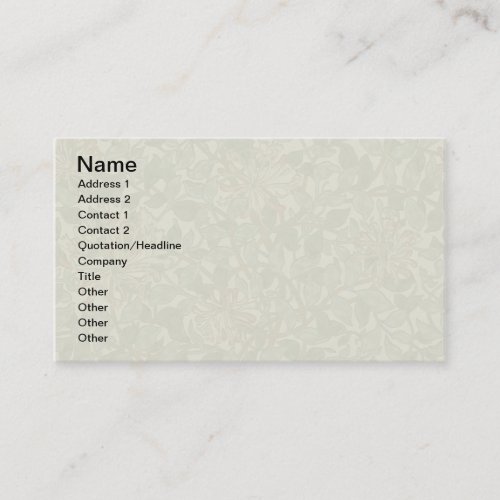William Morris Honeysuckle Flower Wallpaper Business Card