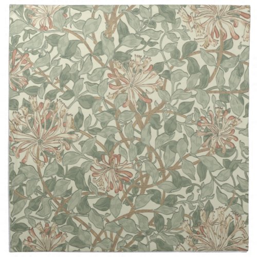 William Morris Honeysuckle Flower Wallpaper Cloth Napkin