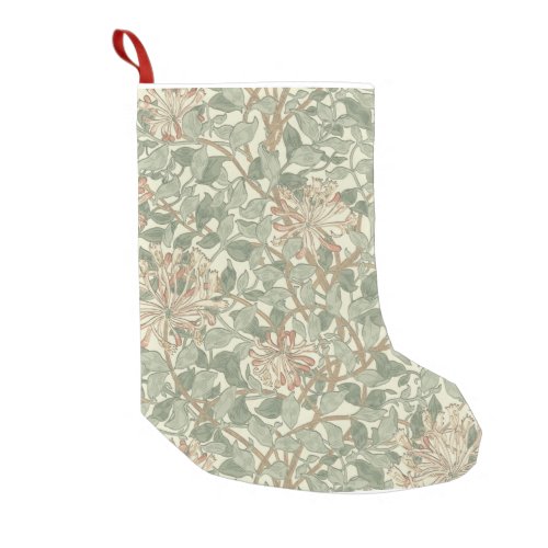 William Morris Honeysuckle Flower Wallpaper Small Christmas Stocking