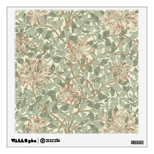 William Morris Honeysuckle Flower Wallpaper Wall Sticker