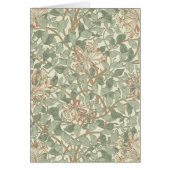 William Morris Honeysuckle Green Floral (Front)