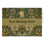 William Morris Honeysuckle Green Floral (Front Horizontal)