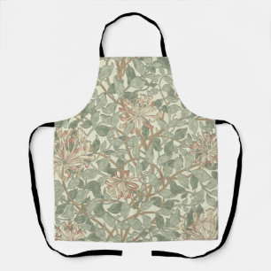 William Morris Honeysuckle Green Floral Apron