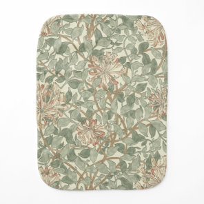 William Morris Honeysuckle Green Floral Baby Burp Cloth