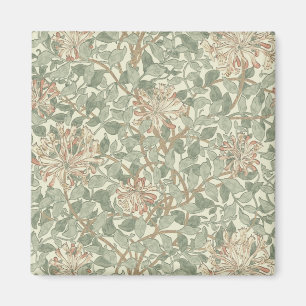 William Morris Honeysuckle Green Floral Magnet