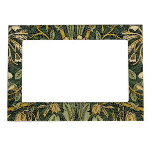 William Morris Honeysuckle Green Floral Magnetic Frame
